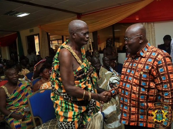 Akufo-Addo presents $20M, 8 vehicles to Western North Region