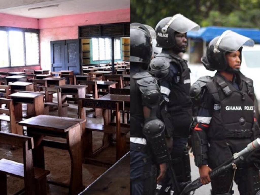 Kpandai Senior High School Students On The Run After Attacking Police Commander