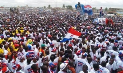 Scores Of NPP Supporters Campaign On The Streets Of Accra[Photos] 