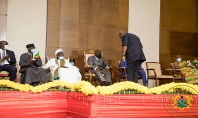 Photos: Mahama Bows To Akufo-Addo As He Shows Respect