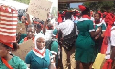 Video: We are prost!tuting because Ghana government’s stopped paying us our salaries - Frustrated Nurses Demonstrate