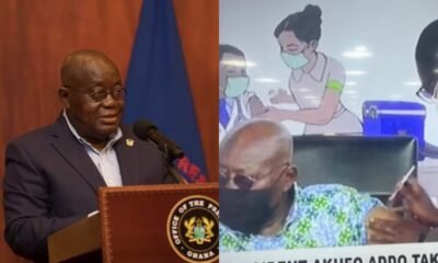 Video: Akufo-Addo Receives COVID-19 Vaccine Live on TV