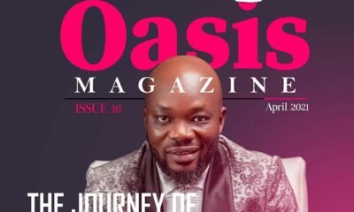 Bright Yaw Hodzor, the celebrity painter Covers Oasis Magazine’s April Edition