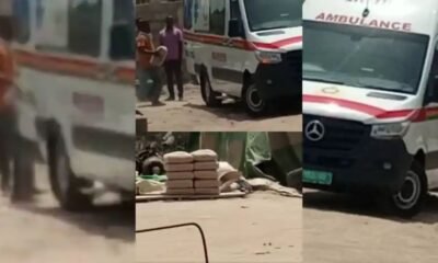 Enti Ghana Eb3y3 Yie Ni? Ghanaians React After Video Of Akufo-Addo's Ambulance Being Used To Carry Cement Went Viral