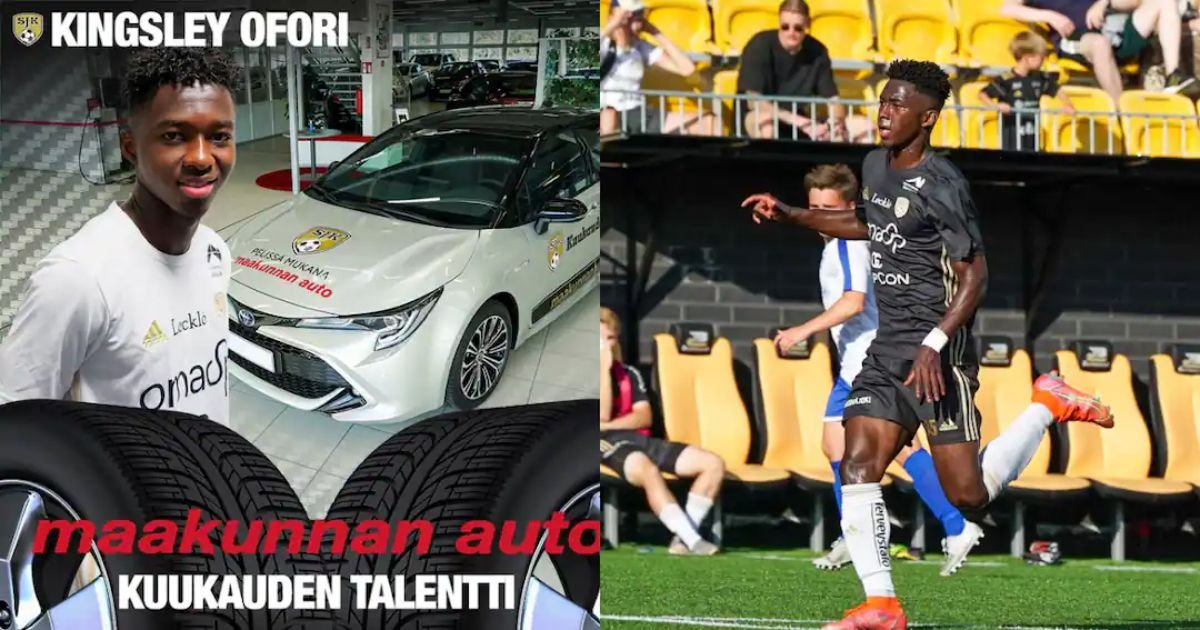 Ghanaian Footballer Kingsley Ofori Gifted Car For Emerging Player Of The Month In Finland
