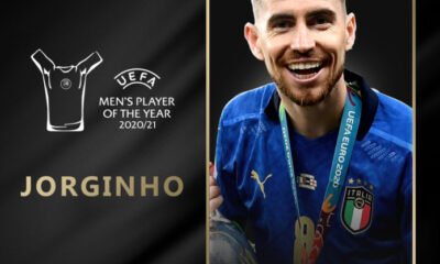 Chelsea’s Jorginho Wins UEFA Men’s Player Of The Year Award