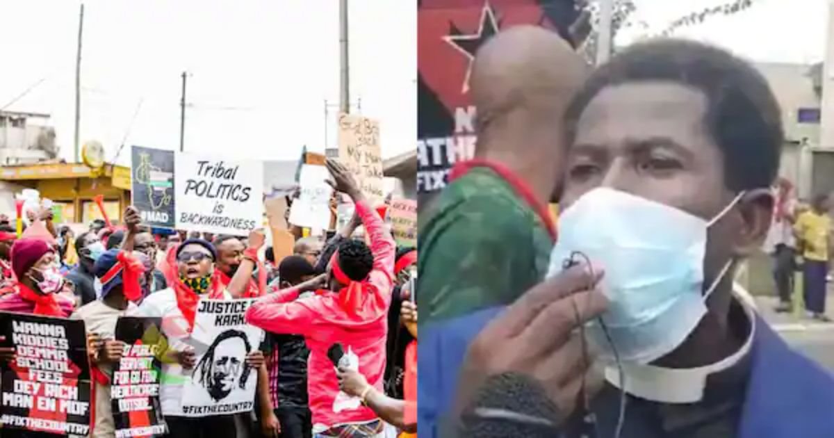 Pastor Joins #FixTheCountry Demo Because 'Broke' Members Can’t Pay Enough Tithe And Offerings [VIDEO]