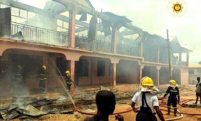 SIMMS Senior High School Dormitory Consumed by Fire: An Alarming Scene