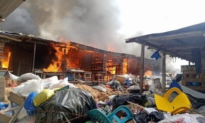 Early Morning Fire Consumes 60 Stalls at Kumasi's Race Course Market
